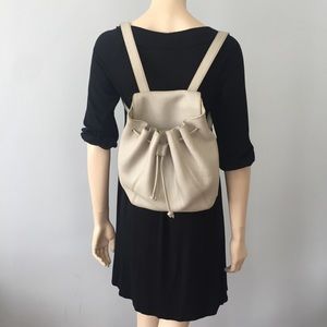 Coach Beige Leather Backpack